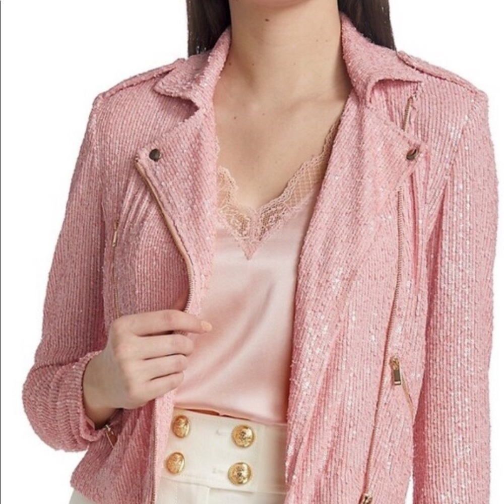 Generation Love Whitney moto jacket - pink XS removed tags too quickly - Picture 3 of 5